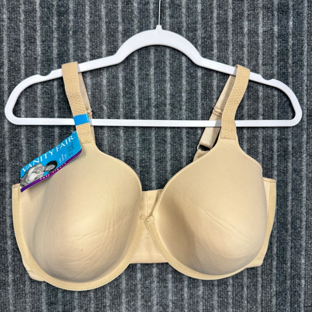 Vanity Fair Womens Beauty Back Full Figure Bra 38DDD Nude Underwire 76380